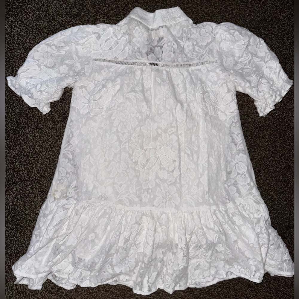 Anthropologie Porridge Tiered Lace Tunic Dress - Picture 8 of 14